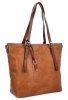 Uniwersalna Torebka Damska XL Shopper Bag firmy Hernan HB0213-1 Ruda/Brązowa